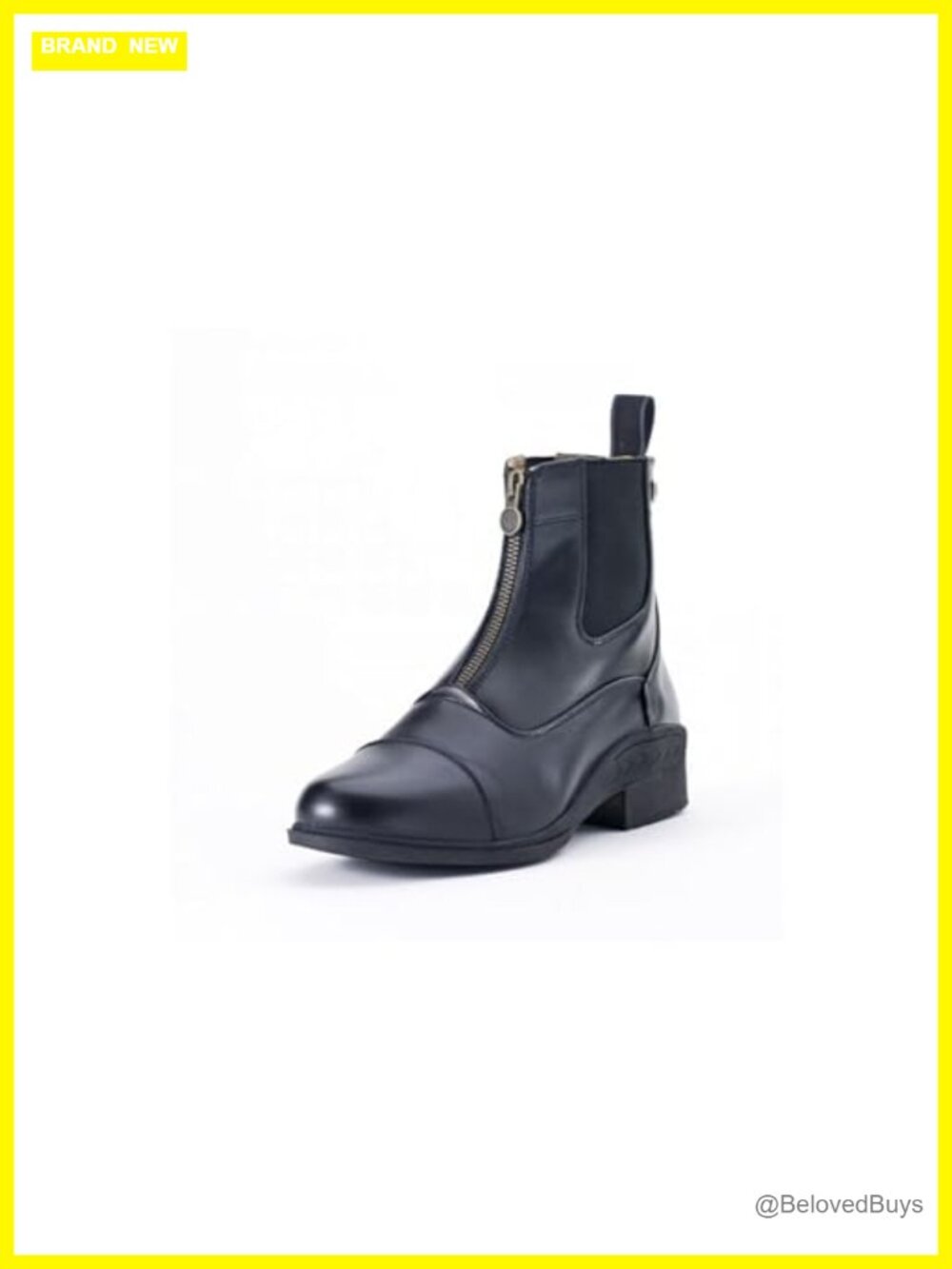 Equestrian Ankle Paddock Boots with Zipper - Vega Synthetic Leather